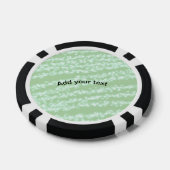 Grüner Pastell-Glitter-Sparkling-Name-Text Boho Re Pokerchips (Einzeln)