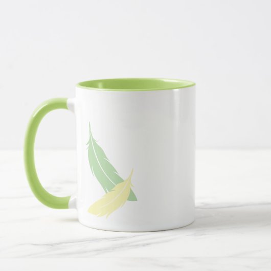 Grüner Pastellparakeet Tasse (Links)
