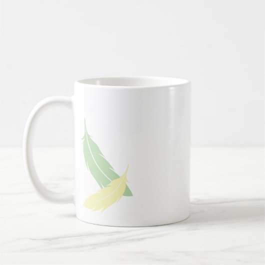 Grüner Pastellparakeet Tasse (Links)