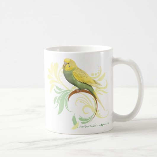 Grüner Pastellparakeet Tasse (Rechts)