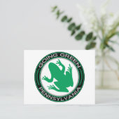 Grüner Pennsylvania Frog Postkarte (Stehend Vorderseite)