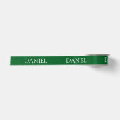 Grüner personalisierter Name Satinband (Vorderseite)