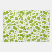 Grüner Pessach Geschirrtuch (Horizontal)