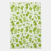 Grüner Pessach Geschirrtuch (Vertikal)