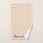 Grüner Pfefferbeige abstrakter geometrischer Muste Badhandtuch Set (Handtuch)