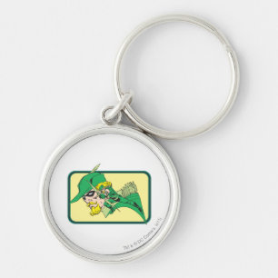 Grüner Pfeil Kopfschuss Schlüsselanhänger