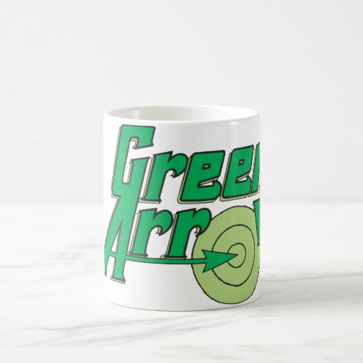 Grüner Pfeil Logo Kaffeetasse (Mittel)