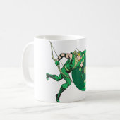Grüner Pfeil mit Ziel 2 Kaffeetasse (Vorderseite Links)