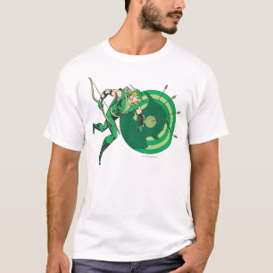 Grüner Pfeil mit Ziel 2 T-Shirt