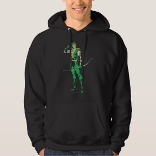 Grüner Pfeil mit Zielscheibe Hoodie
