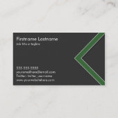 Grüner Pfeil-persönliche Vernetzungs-Visitenkarten Visitenkarte (Rückseite)