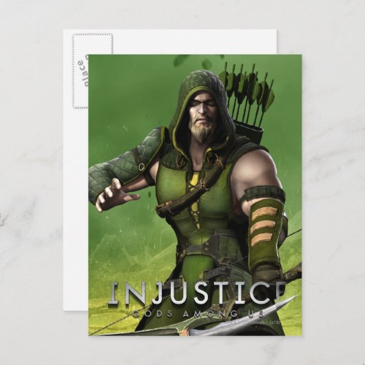 grüner Pfeil Postkarte (Vorne/Hinten)