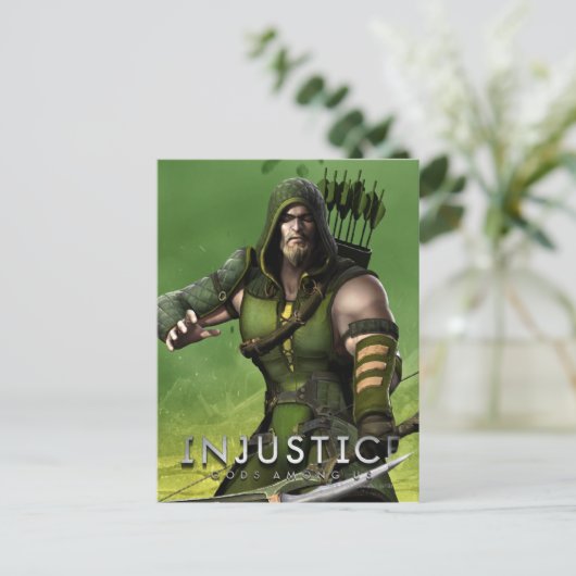 grüner Pfeil Postkarte (Stehend Vorderseite)