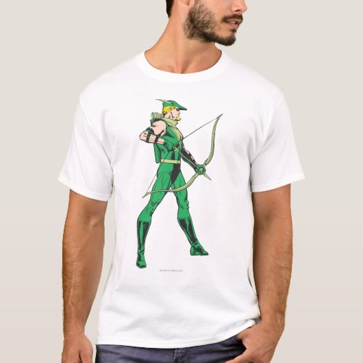Grüner Pfeil Profil T-Shirt (Vorderseite)