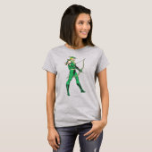Grüner Pfeil Profil T-Shirt (Vorne ganz)