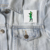 Grüner Pfeil stehend mit Bogen Button (Beispiel)