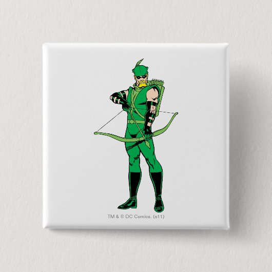 Grüner Pfeil Stehend mit Bow Button (Vorderseite)