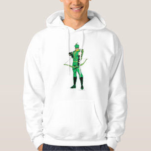Grüner Pfeil Stehend mit Bow Hoodie