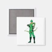 Grüner Pfeil Stehend mit Bow Magnet (Vorderseite/Rückseite)