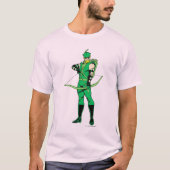 Grüner Pfeil Stehend mit Bow T-Shirt (Vorderseite)