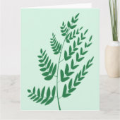 Grüner Pflanze Leaf Karte (Vorderseite)