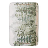 Grüner Pinienwald im Gebirge Badematte (Vorderseite Vertikal)