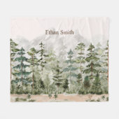 Grüner Pinienwald im Gebirge Fleecedecke (Vorderseite (Horizontal))