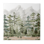 Grüner Pinienwald im Gebirge Fliese (Vorderseite)
