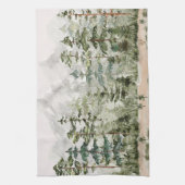 Grüner Pinienwald im Gebirge Geschirrtuch (Vertikal)