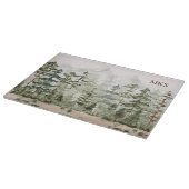 Grüner Pinienwald im Gebirge Schneidebrett (Ecke)