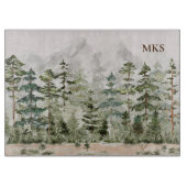 Grüner Pinienwald im Gebirge Schneidebrett (Vorderseite)