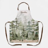 Grüner Pinienwald im Gebirge Schürze (Vorderseite)