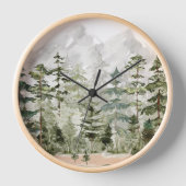 Grüner Pinienwald im Gebirge Uhr (Vorderseite)