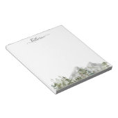 Grüner Pinienwald Notizblock (angewinkelt)