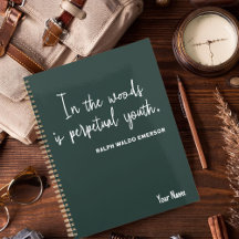 Grüner Planer "Simple Nature 2025" mit Blume