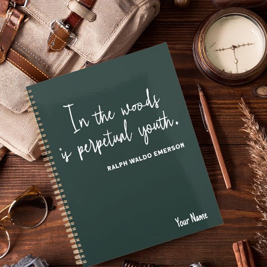 Grüner Planer "Simple Nature 2025" mit Blume