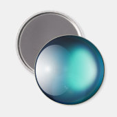 Grüner Planet 2 Magnet (Vorderseite/Rückseite)