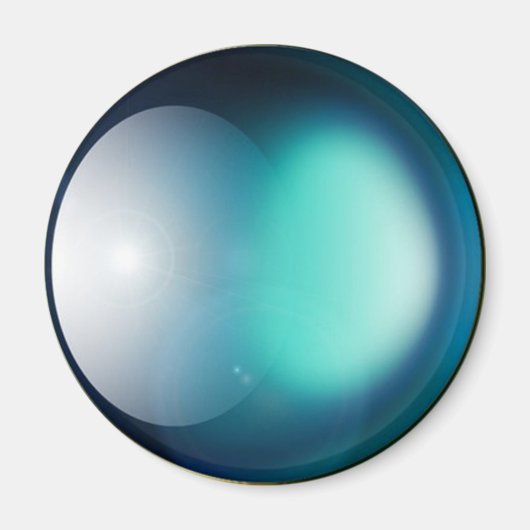 Grüner Planet 2 Magnet (Vorne)