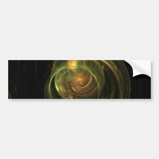 Grüner Planet Autoaufkleber (Vorne)
