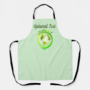 Grüner Planet des Earth Day Schürze