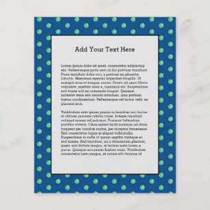 Grüner Planet Dots Earth Day Ökologie Umwelt Flyer