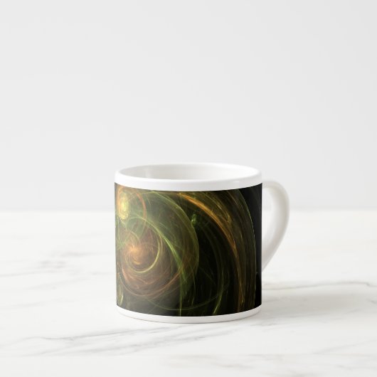 Grüner Planet Espressotasse (Vorderseite Rechts)