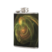 Grüner Planet Flachmann (Links)