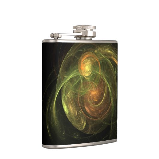 Grüner Planet Flachmann (Rechts)