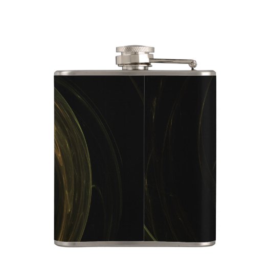 Grüner Planet Flachmann (Rückseite)