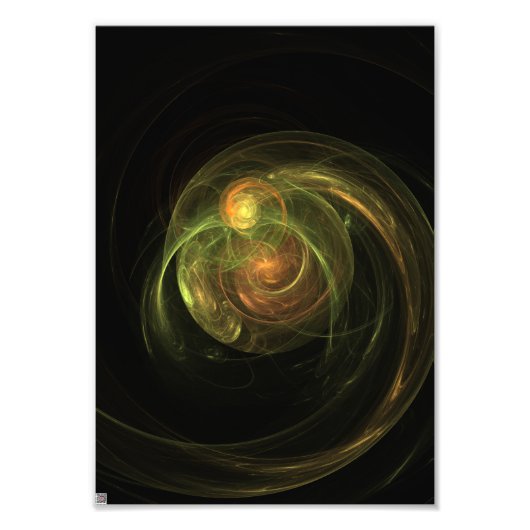 Grüner Planet Fotodruck (Vorne)