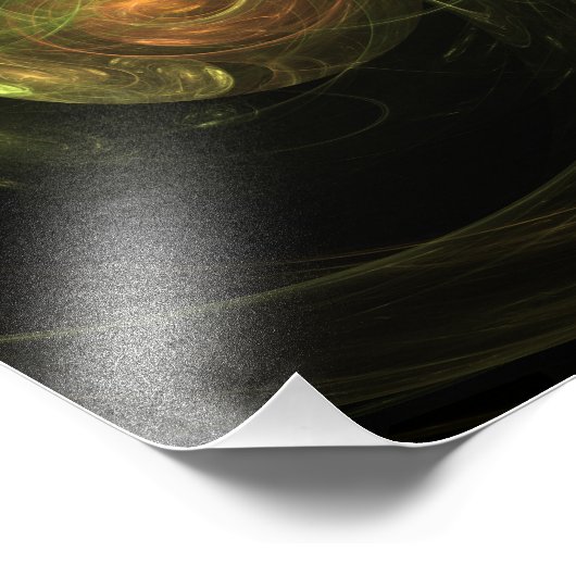 Grüner Planet Fotodruck (Ecke)