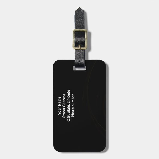 Grüner Planet Gepäckanhänger (Vorderseite vertikal)