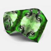 Grüner Planet Krawatte (Gerollt)