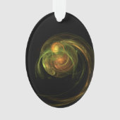 Grüner Planet Ornament (Vorderseite)